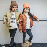 Boy Girl Jacket Child Outerwear Spring down cotton