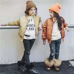 Boy Girl Jacket Child Outerwear Spring down cotton